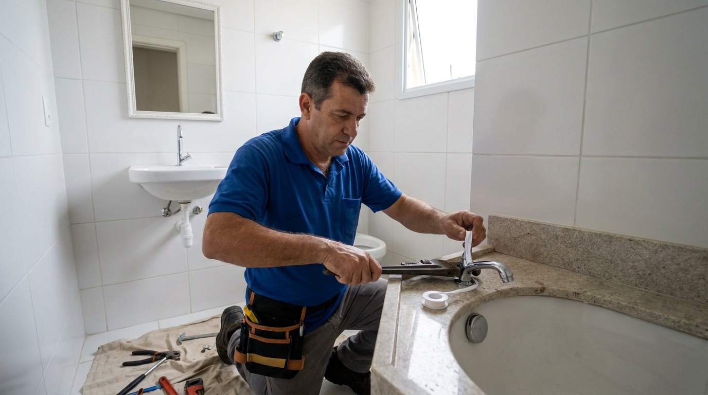 Instalação de torneira de cozinha em Cotia‑SP